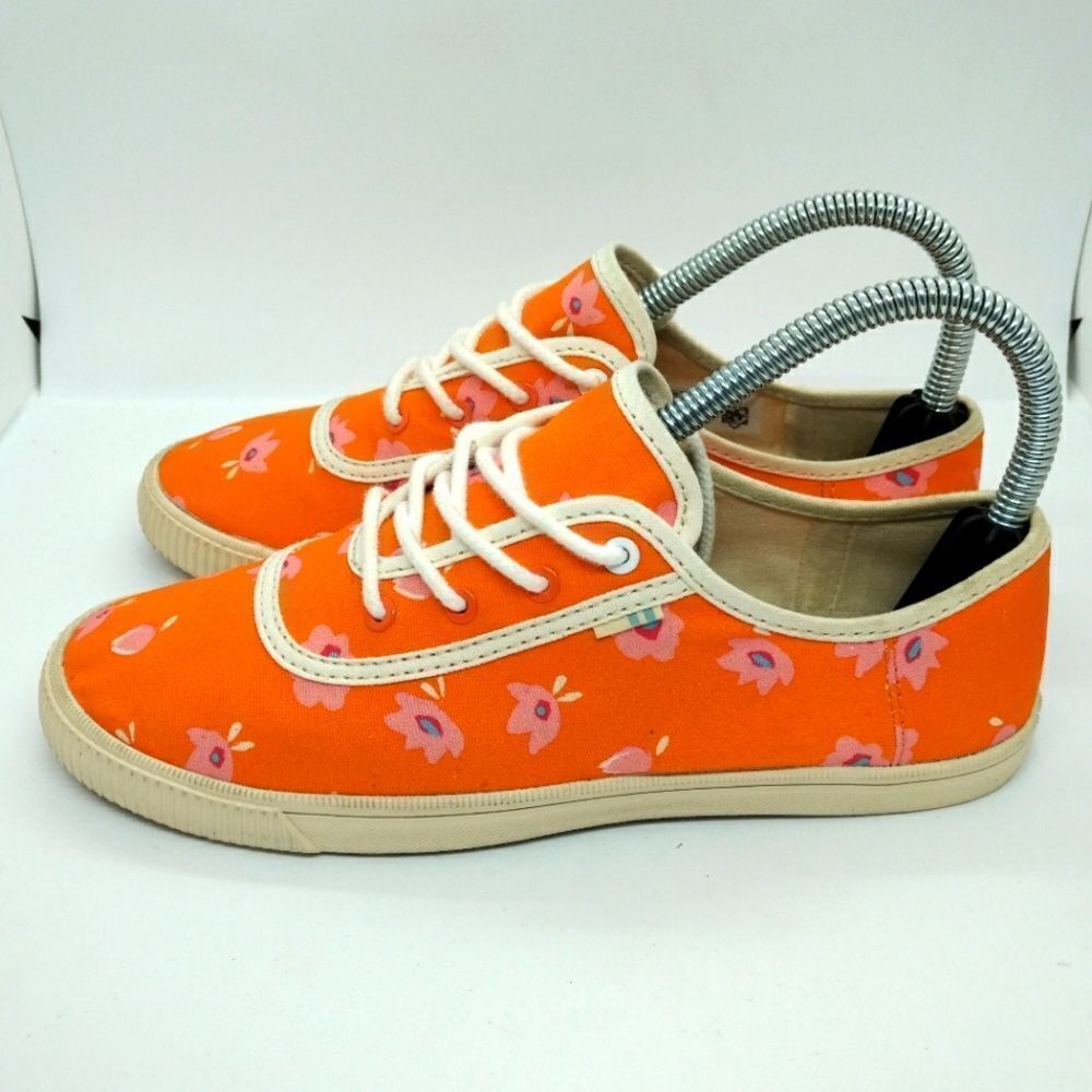 Toms Casual Canvas Sneakers‎ Women's Size 6.5 Orange